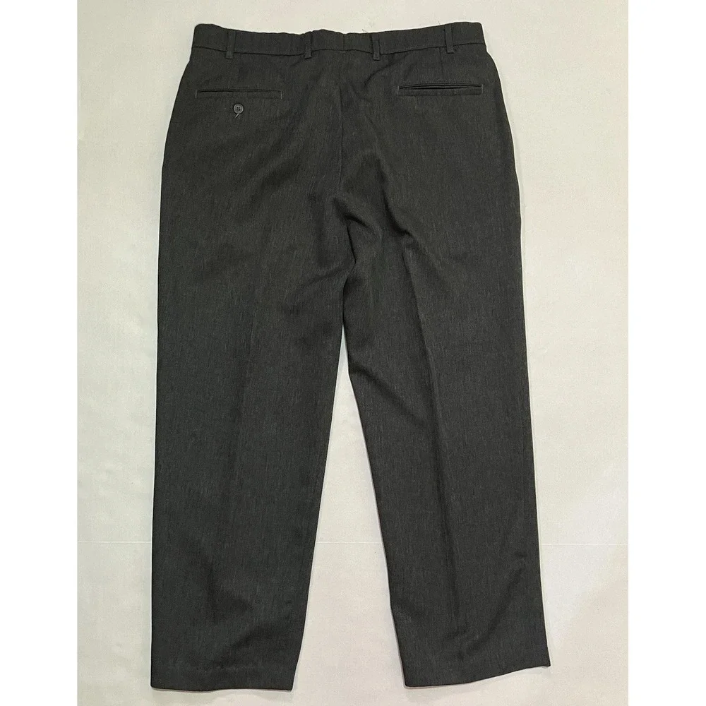 Levis Action Slacks Mens Size‎ 38 X 27.5 Pants Flat Front Straight Gray Casual